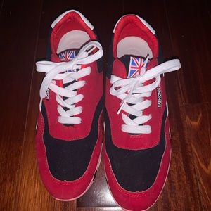 Red & Black England Sneakers